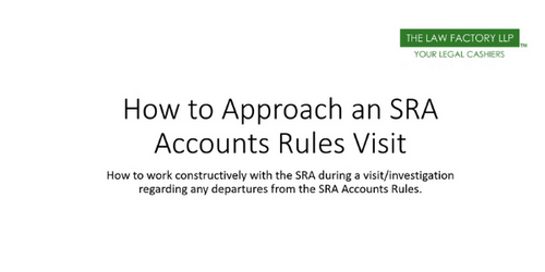 How to approach an SRA accounts rules visit